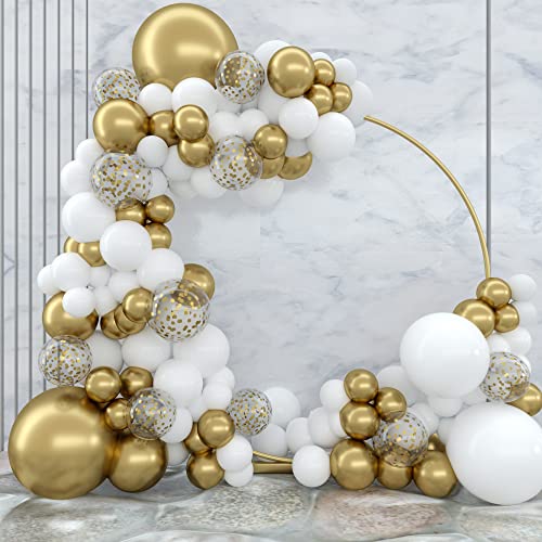Weißgold-Ballonbogen-Set, 127 Stück, Weißgold-Ballon-Girlanden-Kit, Gold-Konfetti-Latex-Luftballons, DIY-Ballons für Jungen, Mädchen, Babyparty, Hochzeit, Geburtstag, Party, Verlobung, Dekorationen Weißgold-Ballonbogen-Set, 127 Stück, Weißgold-Ballon-Girlanden-Kit, Gold-Konfetti-Latex-Luftballons, DIY-Ballons für Jungen, Mädchen, Babyparty, Hochzeit, Geburtstag, Party, Verlobung, Dekorationen von Patimate