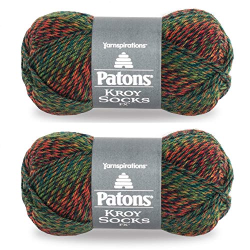 Patons Kroy Socks FX Garn, 2er-Pack, Clover Colors von Patons Yarn