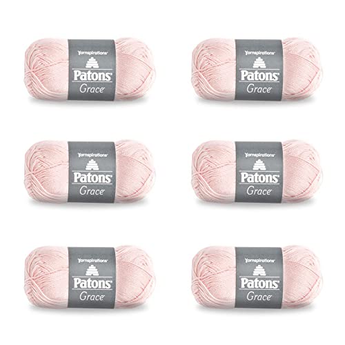 PATONS Grace Blush Garn, 50 g, Baumwolle, 3 DK, 130 m, Stricken/Häkeln, 6 Stück PATONS Grace Blush Garn, 50 g, Baumwolle, 3 DK, 130 m, Stricken/Häkeln, 6 Stück von Patons