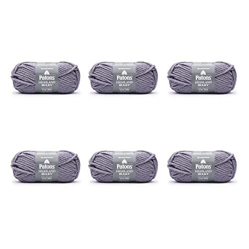 PATONS Highland Bulky Garn, 6 Stück, Lavendel, 6 Stück PATONS Highland Bulky Garn, 6 Stück, Lavendel, 6 Stück von Patons