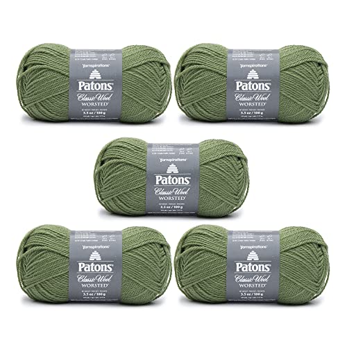 Patons Classic Wool Meadow Garn – 5 Stück 3,5 oz/100 g – Wolle – 4 Medium – 210 Meter – Stricken, Häkeln und Basteln Patons Classic Wool Meadow Garn – 5 Stück 3,5 oz/100 g – Wolle – 4 Medium – 210 Meter – Stricken, Häkeln und Basteln von Patons
