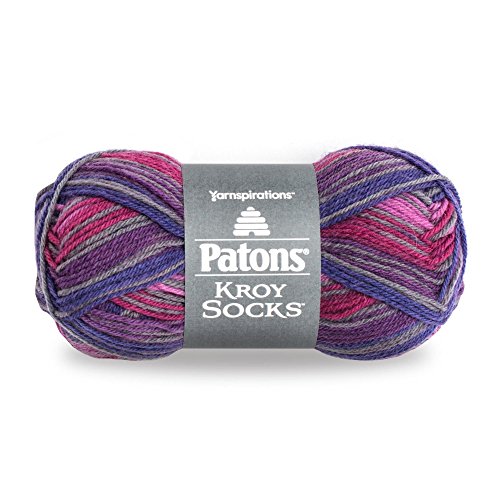 Patons Kroy Socks Garn, Wollmischung, Violett (Purple Haze), 6.35x13.97x6.35 cm, 152 von Patons