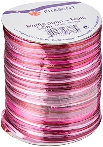Präsent Raffia Pearl-Multicolour Bastband rosa/Flieder/Magenta, 50 m metallic Dekoband, Verzieren & Basteln, Geschenkband für feierliche Anlässe Präsent Raffia Pearl-Multicolour Bastband rosa/Flieder/Magenta, 50 m metallic Dekoband, Verzieren & Basteln, Geschenkband für feierliche Anlässe von Präsent