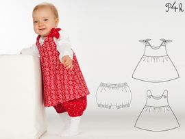 Elisa und Lipsia - Kleid und Pumphose kombiniert von Pattern 4 kids
