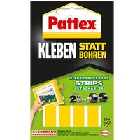 Pattex Klebestreifen für max. 2,0 kg 2,0 x 4,0 cm, 10 St. von Pattex