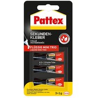 3 Pattex Sekundenkleber 3x 1,0 g von Pattex