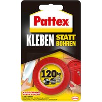 Pattex Kleben statt Bohren doppelseitiges Klebeband 19,0 mm x 1,5 m, 1 St. von Pattex