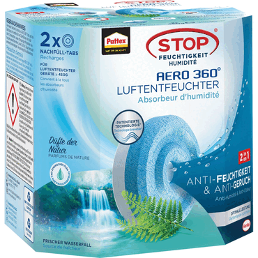 Pattex Luftentfeuchter Tab Aero 360 Freshn Duftnote Freshness, 2 x 450 von Pattex