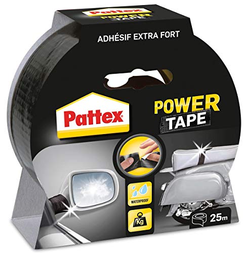 Pattex Power Tape 1669824 Reparatur-Klebeband in Box, 25 m, Schwarz von Pattex