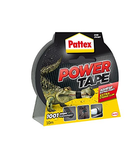 Pattex Power Tape Reparatur-Klebeband in Box, 10 m, Schwarz von Pattex