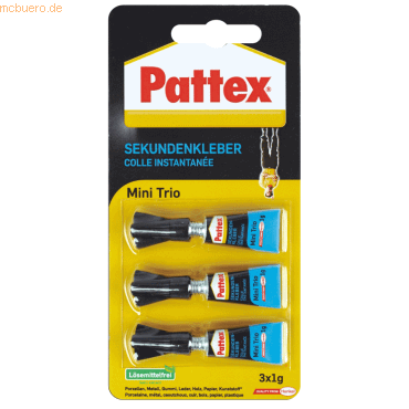 Pattex Sekundenkleber Mini Trio 3x1g PSMT1 Pattex Sekundenkleber Mini Trio 3x1g PSMT1 von Pattex