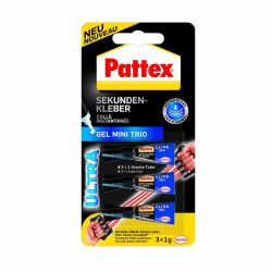 Ultra Gel Sekundenkleber 3x1g von Pattex