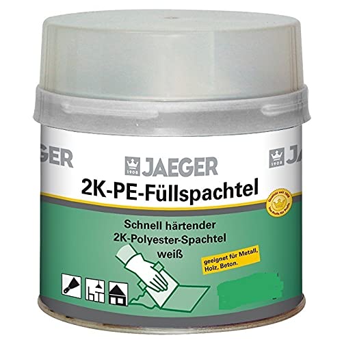 Jaeger Füllspachtel, 2-Komponenten Polyesterspachtel, hellgrau 250g Jaeger Füllspachtel, 2-Komponenten Polyesterspachtel, hellgrau 250g von Paul Jaeger GmbH & Co. KG