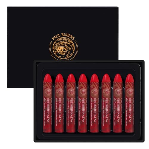 Paul Rubens Ölpastellkreiden, 8 Permanent Intensive Rote Farben HaiYa Artist Soft Oil Pastels Lebendig und Cremig, Kunstzubehör für Künstler, Anfänger Paul Rubens Ölpastellkreiden, 8 Permanent Intensive Rote Farben HaiYa Artist Soft Oil Pastels Lebendig und Cremig, Kunstzubehör für Künstler, Anfänger von Paul Rubens