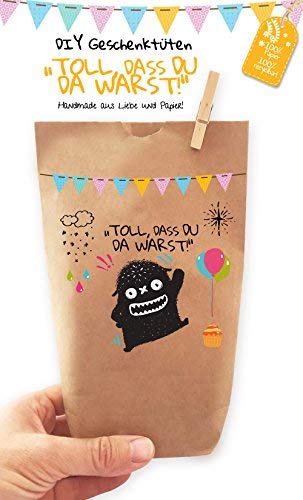 Paul´s Papierfabrik 6X Geschenktüten/Papiertüten liebevoll Bedruckt aus Kraftpapier, zum Verpacken von Geschenken, Gastgeschenken, Mitgebsel, Giveaways, Kindergeburtstag, Hochzeit Paul´s Papierfabrik 6X Geschenktüten/Papiertüten liebevoll Bedruckt aus Kraftpapier, zum Verpacken von Geschenken, Gastgeschenken, Mitgebsel, Giveaways, Kindergeburtstag, Hochzeit von Paul´s Papierfabrik