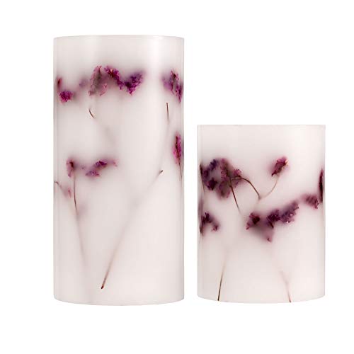 Pauleen 48129 Shiny Bloom Candle Wachskerze mit Batterie mit Timerfunktion 6H Timer LED Kerze 2er Set von Pauleen