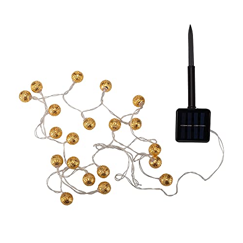 Pauleen 48183 Sunshine Glamour Solar-Lichterkette für Balkon oder Garten Gold Außenbeleuchtung Metall Solar 3000K Pauleen 48183 Sunshine Glamour Solar-Lichterkette für Balkon oder Garten Gold Außenbeleuchtung Metall Solar 3000K von Pauleen