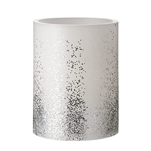 Pauleen 48247 Glowing Glitter BIG Candle Wachskerze mit Batterie und Timerfunktion 6H Timer Weiß/Silber, 1er-Set Pauleen 48247 Glowing Glitter BIG Candle Wachskerze mit Batterie und Timerfunktion 6H Timer Weiß/Silber, 1er-Set von Pauleen