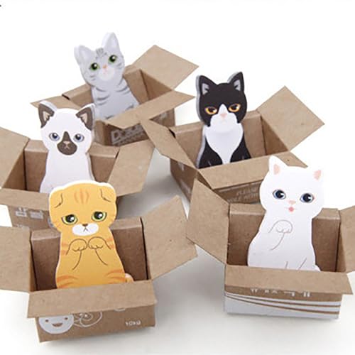 10er-Pack Haftnotizen, kleine Haftnotizen, niedliche Katzen-Haftnotizen, personalisierte Index-Aufkleber für Studenten, Büro, Haftnotizen transparent, lustig, sauber, abnehmbar 10er-Pack Haftnotizen, kleine Haftnotizen, niedliche Katzen-Haftnotizen, personalisierte Index-Aufkleber für Studenten, Büro, Haftnotizen transparent, lustig, sauber, abnehmbar von Paulilia