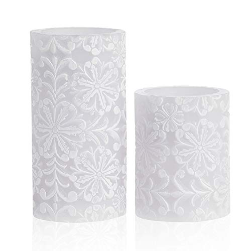 Pauleen 48009 Little Lilac Candle Wachskerze 2er Set Echtwachs LED Kerzen, Warmweiß, flackernde Flamme; Flieder Weiß Pauleen 48009 Little Lilac Candle Wachskerze 2er Set Echtwachs LED Kerzen, Warmweiß, flackernde Flamme; Flieder Weiß von Paulmann