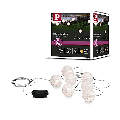 Paulmann 941.66 Outdoor Lichterkette Mobile Lampion IP44 mit 7 Lampen, Akkubetrieb Paulmann 941.66 Outdoor Lichterkette Mobile Lampion IP44 mit 7 Lampen, Akkubetrieb von Paulmann