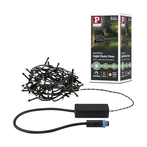 Paulmann 94640 Plug & Shine LED Lichterkette Yuna 3000K 7,4m IP44 1,3W Schwarz Paulmann 94640 Plug & Shine LED Lichterkette Yuna 3000K 7,4m IP44 1,3W Schwarz von Paulmann