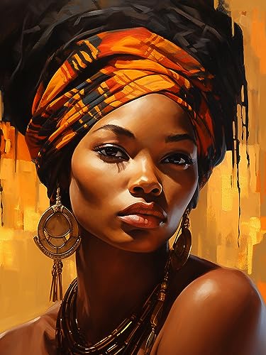 Pavemlo 5D Diamond Painting Kits Zubehör Afrikanische Frau, DIY Diamant Stickerei Malerei Kits Frau, Full Drill Set Strass Stickerei Bilder DIY Diamant Malerei für House Wall Dekoration 30X40cm Pavemlo 5D Diamond Painting Kits Zubehör Afrikanische Frau, DIY Diamant Stickerei Malerei Kits Frau, Full Drill Set Strass Stickerei Bilder DIY Diamant Malerei für House Wall Dekoration 30X40cm von Pavemlo