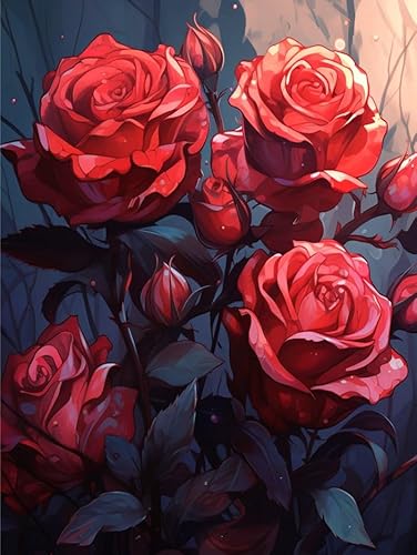 Pavemlo 5D Diamond Painting Kits Zubehör Rote Rose, DIY Diamant Stickerei Malerei Kits Blume, Full Drill Set Strass Stickerei Bilder DIY Diamant Malerei für House Wall Dekoration 30X40cm Pavemlo 5D Diamond Painting Kits Zubehör Rote Rose, DIY Diamant Stickerei Malerei Kits Blume, Full Drill Set Strass Stickerei Bilder DIY Diamant Malerei für House Wall Dekoration 30X40cm von Pavemlo