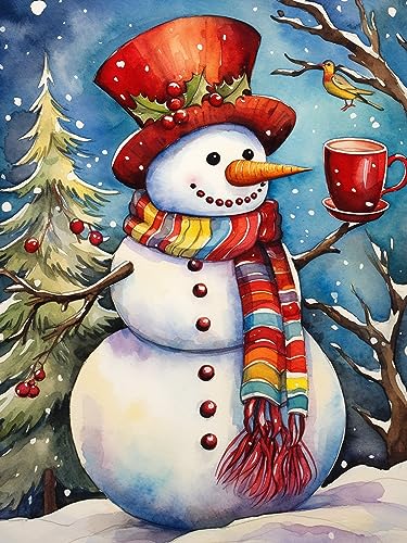 Pavemlo 5D Diamond Painting Kits Zubehör Schneemannbaum, DIY Diamant Stickerei Malerei Kits Winter, Full Drill Set Strass Stickerei Bilder DIY Diamant Malerei für House Wall Dekoration 30X40cm Pavemlo 5D Diamond Painting Kits Zubehör Schneemannbaum, DIY Diamant Stickerei Malerei Kits Winter, Full Drill Set Strass Stickerei Bilder DIY Diamant Malerei für House Wall Dekoration 30X40cm von Pavemlo
