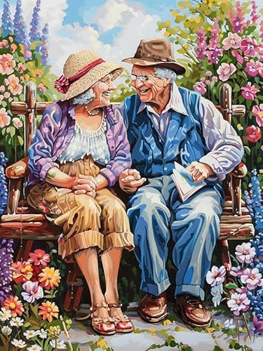 Pavemlo Diamond Painting Kits Paar, DIY 5D Diamant Stickerei Malerei Kits Garten, Full Drill Kristall Set Strass Stickerei Bilder DIY Diamant Malerei für House Wall Dekoration 30x40cm Pavemlo Diamond Painting Kits Paar, DIY 5D Diamant Stickerei Malerei Kits Garten, Full Drill Kristall Set Strass Stickerei Bilder DIY Diamant Malerei für House Wall Dekoration 30x40cm von Pavemlo