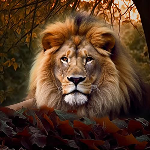 Pavemlo Diamond Painting Set Zubehör Der Löwe, DIY 5D Diamant Stickerei Malerei Kits Tiere, Full Drill Kristall Set Strass Stickerei Bilder DIY Diamant Malerei für House Wall Dekoration 30X30cm&8 Pavemlo Diamond Painting Set Zubehör Der Löwe, DIY 5D Diamant Stickerei Malerei Kits Tiere, Full Drill Kristall Set Strass Stickerei Bilder DIY Diamant Malerei für House Wall Dekoration 30X30cm&8 von Pavemlo
