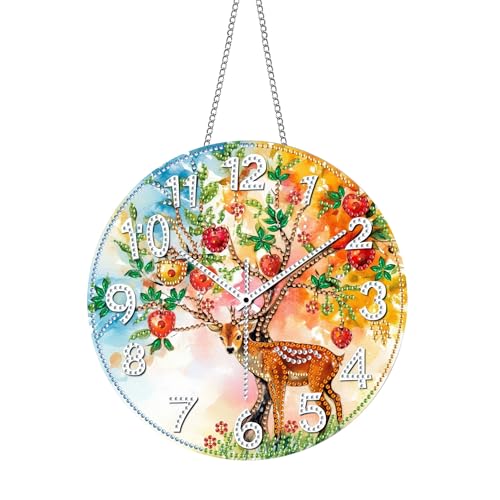 Pavemlo Doppelseitig Acrylbrett Diamond Painting Anhänger & Fensterbilder Set mit Kette - Hirsch DIY Malerei Anhänger Diamant Art Wandbehang Kits 20x20 cm - für Wand Und Eingang Dekoration Pavemlo Doppelseitig Acrylbrett Diamond Painting Anhänger & Fensterbilder Set mit Kette - Hirsch DIY Malerei Anhänger Diamant Art Wandbehang Kits 20x20 cm - für Wand Und Eingang Dekoration von Pavemlo