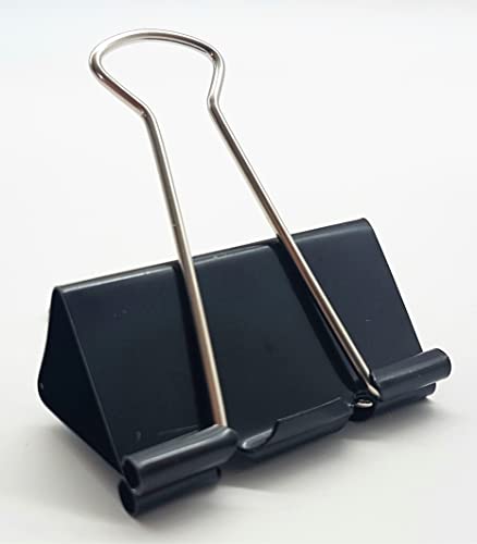 120 Stück Foldback-Klammern schwarz 41mm Aktenklammer Papierklammer Clip Büro Fotoklammer Vielzweckklammer Binderclips Metallklammer 120 Stück Foldback-Klammern schwarz 41mm Aktenklammer Papierklammer Clip Büro Fotoklammer Vielzweckklammer Binderclips Metallklammer von Pavo