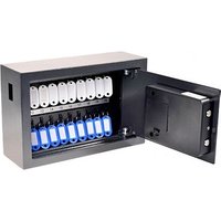 pavo Advanced Schlüsseltresor grau mit 20 Haken Elektronikschloss von Pavo