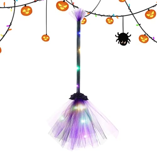 Pavsicgn Hexenbesen Für Kinder, Kleinkinder, Halloween-Hexenbesen Mit LED-Licht, Hexen besens, Cosplay-Requisiten-Zubehör Pavsicgn Hexenbesen Für Kinder, Kleinkinder, Halloween-Hexenbesen Mit LED-Licht, Hexen besens, Cosplay-Requisiten-Zubehör von Pavsicgn