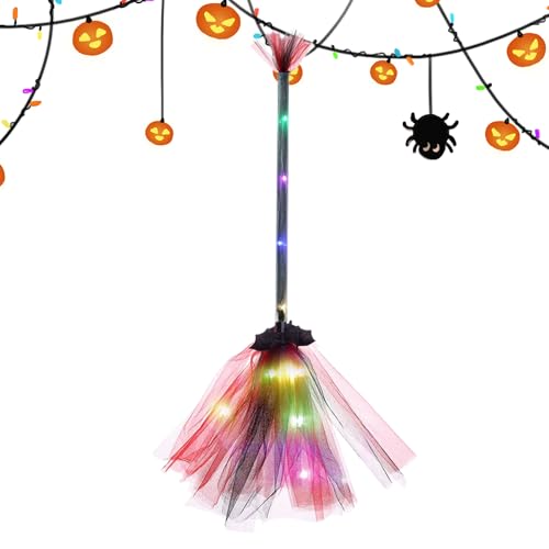 Pavsicgn Hexenbesen Für Kinder, Kleinkinder, Halloween-Hexenbesen Mit LED-Licht, Hexen besens, Cosplay-Requisiten-Zubehör Pavsicgn Hexenbesen Für Kinder, Kleinkinder, Halloween-Hexenbesen Mit LED-Licht, Hexen besens, Cosplay-Requisiten-Zubehör von Pavsicgn