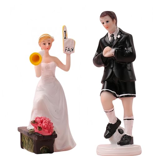 Pawcean Hochzeitstortenaufsatz für Fußballliebhaber, Mr & Mrs, Geschenk für Brautparty, Valentinstag, Hochzeitsempfang, Jahrestag, Verlobungen Pawcean Hochzeitstortenaufsatz für Fußballliebhaber, Mr & Mrs, Geschenk für Brautparty, Valentinstag, Hochzeitsempfang, Jahrestag, Verlobungen von Pawcean