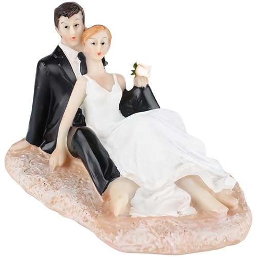 Pawcean Sit On Rock Elegante Kopule-Hochzeitstortenaufsätze "Mr und Mrs", Figuren für Hochzeitsdekoration, Jahrestag und Brautparty Pawcean Sit On Rock Elegante Kopule-Hochzeitstortenaufsätze "Mr und Mrs", Figuren für Hochzeitsdekoration, Jahrestag und Brautparty von Pawcean