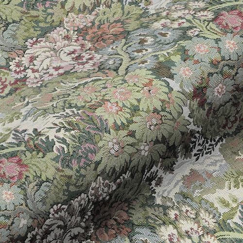 Möbelstoff El Greco 525 - Gobelin Blumenmuster Meterware Blumen Polsterstoff Jacquard zum Nähen von Pawdocci