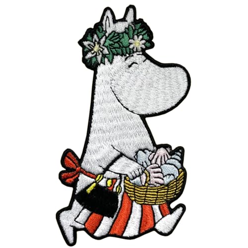 Moominmamma Aufnäher zum Aufnähen, offizielle Geschenke von Tove Janssons Geschichten im Moominvalley von Pawprint Family
