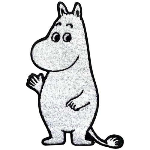 Moomintroll Aufnäher zum Aufnähen, offizielle Geschenke von Tove Janssons Geschichten in Moominvalley von Pawprint Family