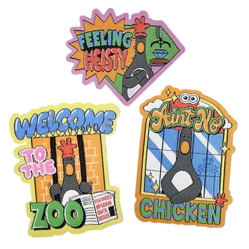 Pawprint Family Feathers McGraw Patch Set | Wallace and Gromit Offizielles Merchandise Pawprint Family Feathers McGraw Patch Set | Wallace and Gromit Offizielles Merchandise von Pawprint Family