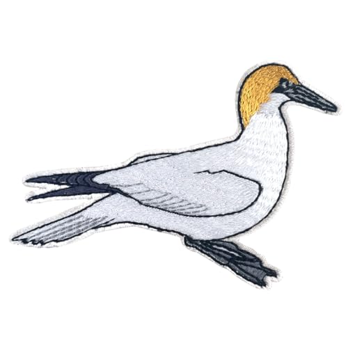 Pawprint Family Gannet Bird Aufnäher zum Aufnähen, offizieller Merchandising-Artikel zur Unterstützung des RSPB Pawprint Family Gannet Bird Aufnäher zum Aufnähen, offizieller Merchandising-Artikel zur Unterstützung des RSPB von Pawprint Family