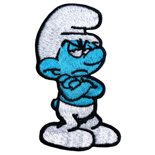 Pawprint Family Grouchy Smurf Aufnäher zum Aufnähen, offizieller Merchandise-Artikel Pawprint Family Grouchy Smurf Aufnäher zum Aufnähen, offizieller Merchandise-Artikel von Pawprint Family