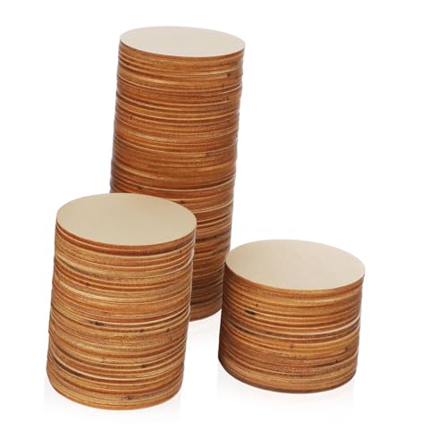 100 Stück unlackierte Holzscheiben zum Basteln, natürliche Holzscheiben, 5 cm, DIY-Dekoration 100 Stück unlackierte Holzscheiben zum Basteln, natürliche Holzscheiben, 5 cm, DIY-Dekoration von PawwJoy