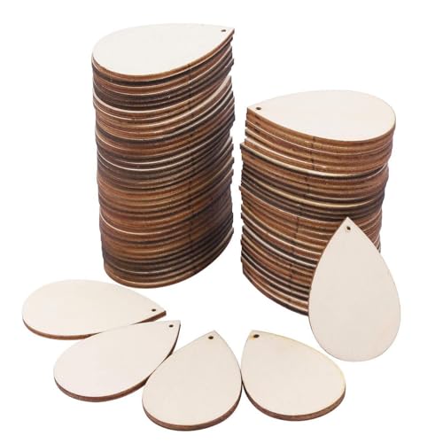 100 Troyan Holz Ornamente - Unbehandelt - 5,5 cm x 3,5 cm - Bastelset für Weihnachtsdekore 100 Troyan Holz Ornamente - Unbehandelt - 5,5 cm x 3,5 cm - Bastelset für Weihnachtsdekore von PawwJoy