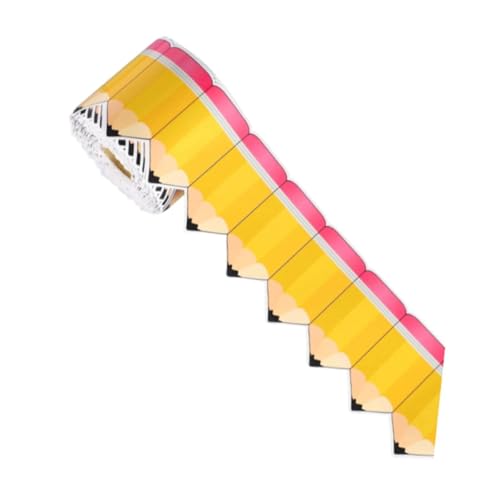 Bleistift-Bordüre, Rolle, 15 m, Klassenzimmer-Dekoration, Tafel, Wandverkleidung, wasserdichtes Papier, gestanzt, 7 cm breit, Stil A Bleistift-Bordüre, Rolle, 15 m, Klassenzimmer-Dekoration, Tafel, Wandverkleidung, wasserdichtes Papier, gestanzt, 7 cm breit, Stil A von PawwJoy