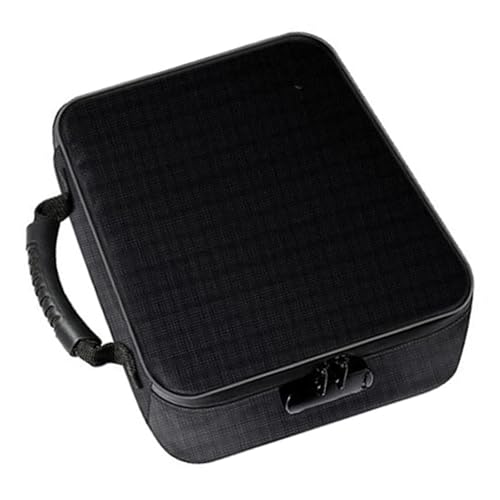 Feuerfeste Dokumententasche, Organizer Box mit Schloss, Reißverschluss, feuerfeste Dateiaufbewahrungsbox für Reisen, Büro, Zuhause, Karten, Album, Stil A von PawwJoy