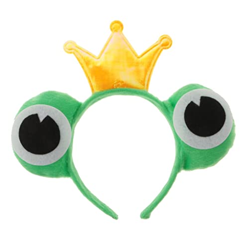 Froschprinz Stirnband Krone - Grünes Tier Kostüm Zubehör für Weihnachten Partys Halloween Geburtstag Feiern Froschprinz Stirnband Krone - Grünes Tier Kostüm Zubehör für Weihnachten Partys Halloween Geburtstag Feiern von PawwJoy