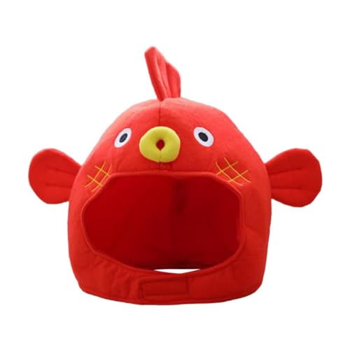 Puffer Fisch-Form, Kostüm, Hut, lustig, Plüschtier, Cosplay, Kopfbedeckung für Foto-Requisiten, Festivals, Partys, Rot Puffer Fisch-Form, Kostüm, Hut, lustig, Plüschtier, Cosplay, Kopfbedeckung für Foto-Requisiten, Festivals, Partys, Rot von PawwJoy